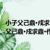 小子父己鼎·戍求鼎·作冊般甗·利簋·禽簋·姚公簋（關于小子父己鼎·戍求鼎·作冊般甗·利簋·禽簋·姚公簋簡介）