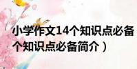 小學作文14個知識點必備(關于小學作文14個知識點必備簡介)