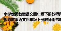 小學優秀教案語文四年級下冊教師用書教學設計(關于小學優秀教案語文四年級下冊教師用書教學設計簡介)