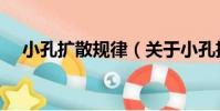 小孔擴散規律(關于小孔擴散規律簡介)