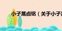 小子蒚卣銘(關于小子蒚卣銘簡介)