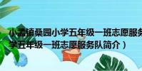 小孟鎮桑園小學五年級一班志愿服務隊(關于小孟鎮桑園小學五年級一班志愿服務隊簡介)