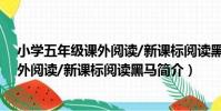 小學五年級課外閱讀/新課標閱讀黑馬(關于小學五年級課外閱讀/新課標閱讀黑馬簡介)