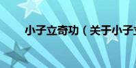 小子立奇功(關于小子立奇功簡介)