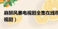麻醉風暴電視劇全集在線觀看(麻醉風暴2 電視劇)