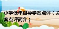 小學低年級導學案點評(關于小學低年級導學案點評簡介)