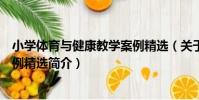 小學體育與健康教學案例精選(關于小學體育與健康教學案例精選簡介)