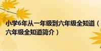 小學6年從一年級到六年級全知道(關于小學6年從一年級到六年級全知道簡介)