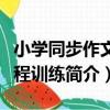 小學同步作文全程訓練（關于小學同步作文全程訓練簡介）
