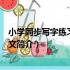 小學同步寫字練習冊：語文（關于小學同步寫字練習冊：語文簡介）