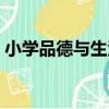 小學品德與生活（關于小學品德與生活簡介）