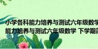 小學各科能力培養與測試六年級數學 下學期(關于小學各科能力培養與測試六年級數學 下學期簡介)