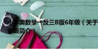 小學奧數舉一反三B版6年級(關于小學奧數舉一反三B版6年級簡介)