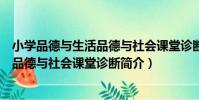 小學品德與生活品德與社會課堂診斷(關于小學品德與生活品德與社會課堂診斷簡介)