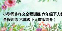 小學同步作文全程訓練 六年級下人教版(關于小學同步作文全程訓練 六年級下人教版簡介)
