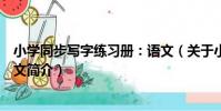 小學同步寫字練習冊:語文(關于小學同步寫字練習冊:語文簡介)