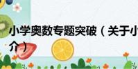 小學奧數專題突破(關于小學奧數專題突破簡介)