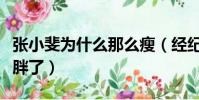 張小斐為什么那么瘦(經紀人說張小斐是不是胖了)