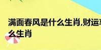 滿面春風是什么生肖,財運享通,步步高升是什么生肖