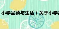 小學品德與生活(關于小學品德與生活簡介)