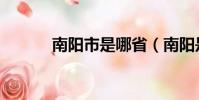 南陽市是哪省(南陽是哪個省)