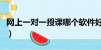 網上一對一授課哪個軟件好(網上一對一授課)