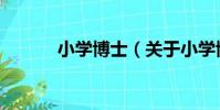 小學博士(關于小學博士簡介)
