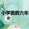 小學奧數六年級（關于小學奧數六年級簡介）