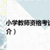 小學教師資格考試一本通（關于小學教師資格考試一本通簡介）