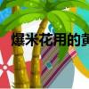 爆米花用的黃油是什么油（黃油是什么油）