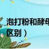 泡打粉和酵母的區別是什么（泡打粉和酵母的區別）