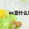 oc是什么意思 求職（oc是什么意思）