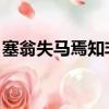 塞翁失馬焉知非福原文（塞翁失馬 焉知非福）