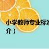 小學教師專業標準知與行（關于小學教師專業標準知與行簡介）