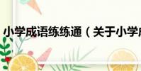 小學成語練練通(關于小學成語練練通簡介)