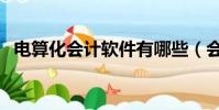 電算化會計軟件有哪些(會計軟件有哪些)