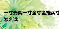 一寸光陰一寸金寸金難買寸光陰是誰寫的荏苒怎么讀