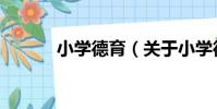 小學德育(關于小學德育簡介)