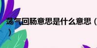 蕩氣回腸意思是什么意思(蕩氣回腸什么意思)
