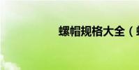 螺帽規格大全(螺帽)