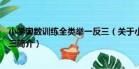 小學奧數訓練全類舉一反三(關于小學奧數訓練全類舉一反三簡介)
