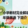 小學教材完全解讀五年級英語 下（關于小學教材完全解讀五年級英語 下簡介）