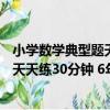 小學數學典型題天天練30分鐘 6年級（關于小學數學典型題天天練30分鐘 6年級簡介）