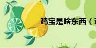 雞寶是啥東西(雞寶)
