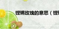 鏗鏘玫瑰的意思(鏗鏘的意思)