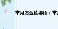 羋月怎么讀粵語(羋月怎么讀)