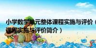 小學數學單元整體課程實施與評價(關于小學數學單元整體課程實施與評價簡介)