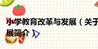 小學教育改革與發展(關于小學教育改革與發展簡介)