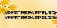 小學數學口算速算心算巧算估算同步提高訓練四年級(關于小學數學口算速算心算巧算估算同步提高訓練四年級簡介)