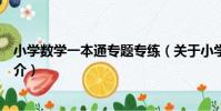 小學數學一本通專題專練(關于小學數學一本通專題專練簡介)